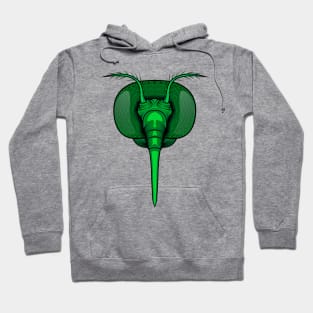 Mosquito head green Hoodie